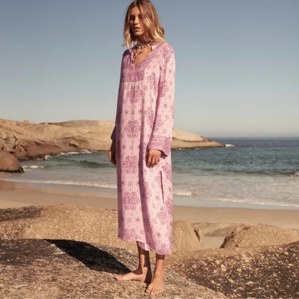 ZARA PRINTED MIDI DRESS - Picture 6 of 9